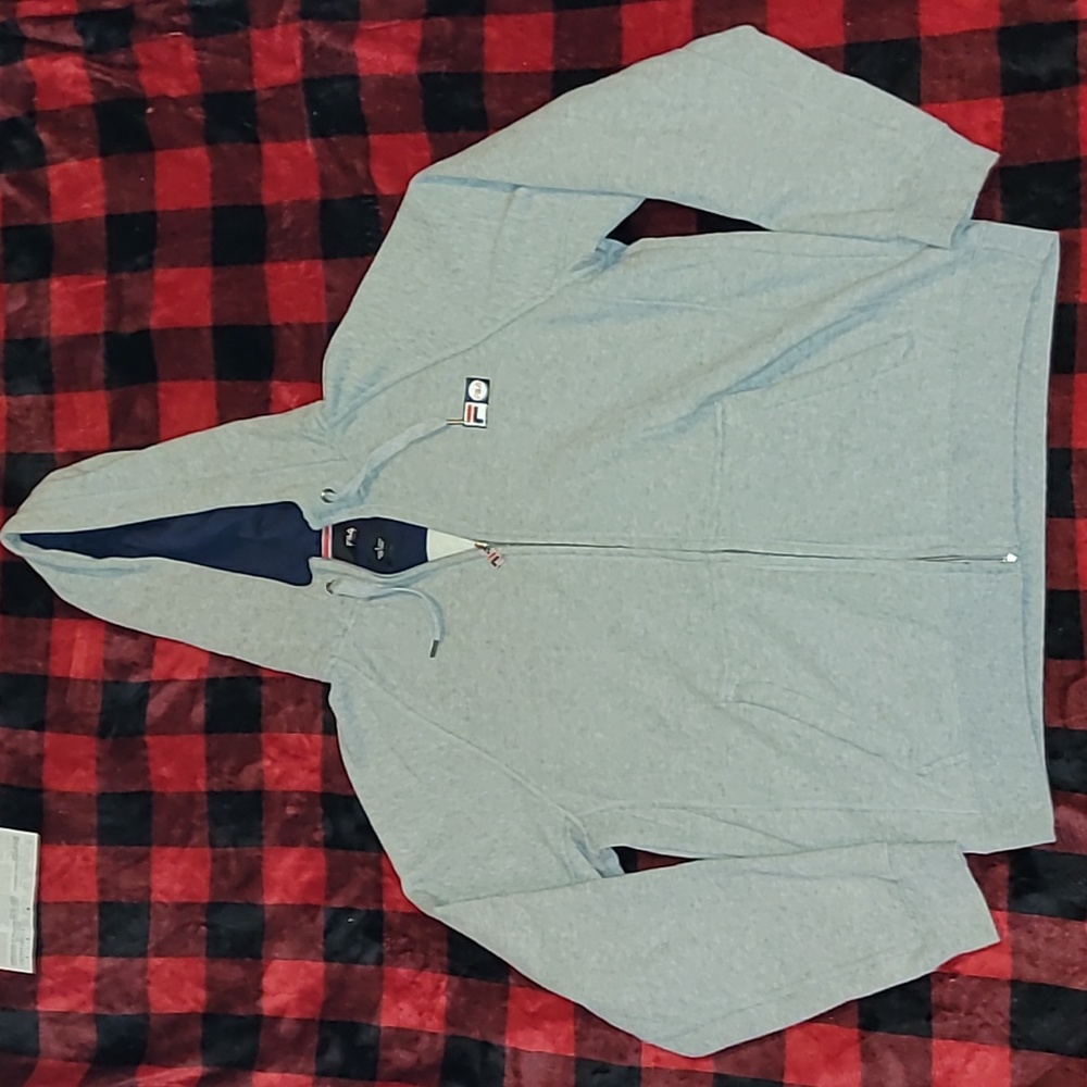 Y2k. FILA. Full-zip hoodie. Embroidered.  No issues at all. Size Large.